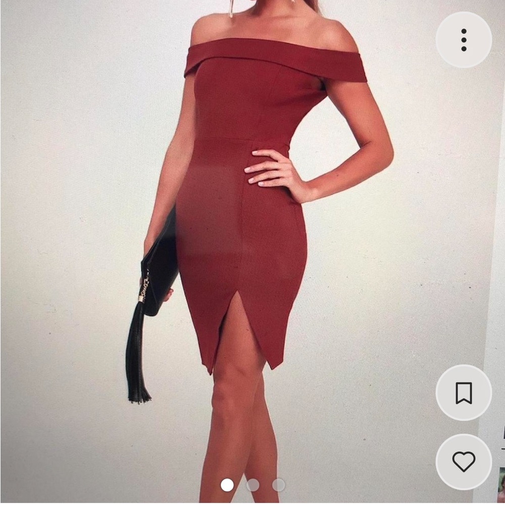 Lulus off the shoulder formal dress